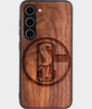 Best Wood FC Schalke 04 Galaxy S24 Case - Custom Engraved Cover - Engraved In Nature