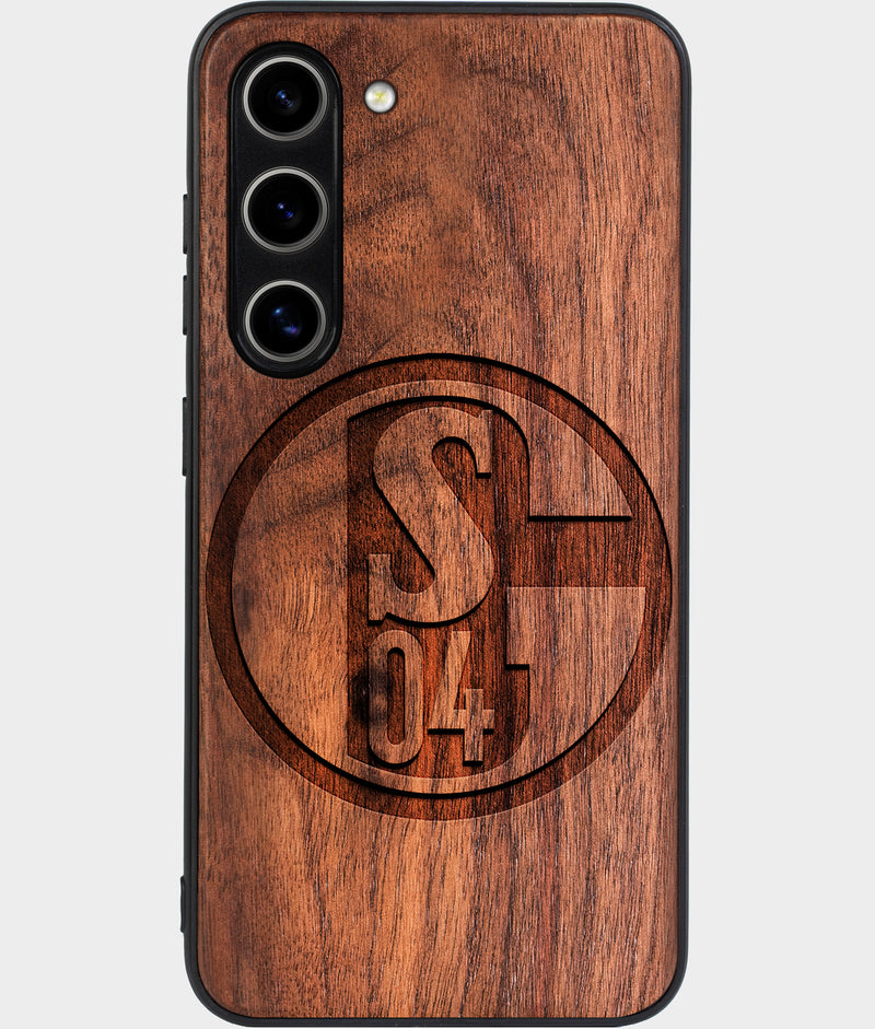 Best Wood FC Schalke 04 Samsung Galaxy S24 Case - Custom Engraved Cover - Engraved In Nature