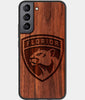 Best Wood Florida Panthers Samsung Galaxy S23 Plus Case - Custom Engraved Cover - Engraved In Nature