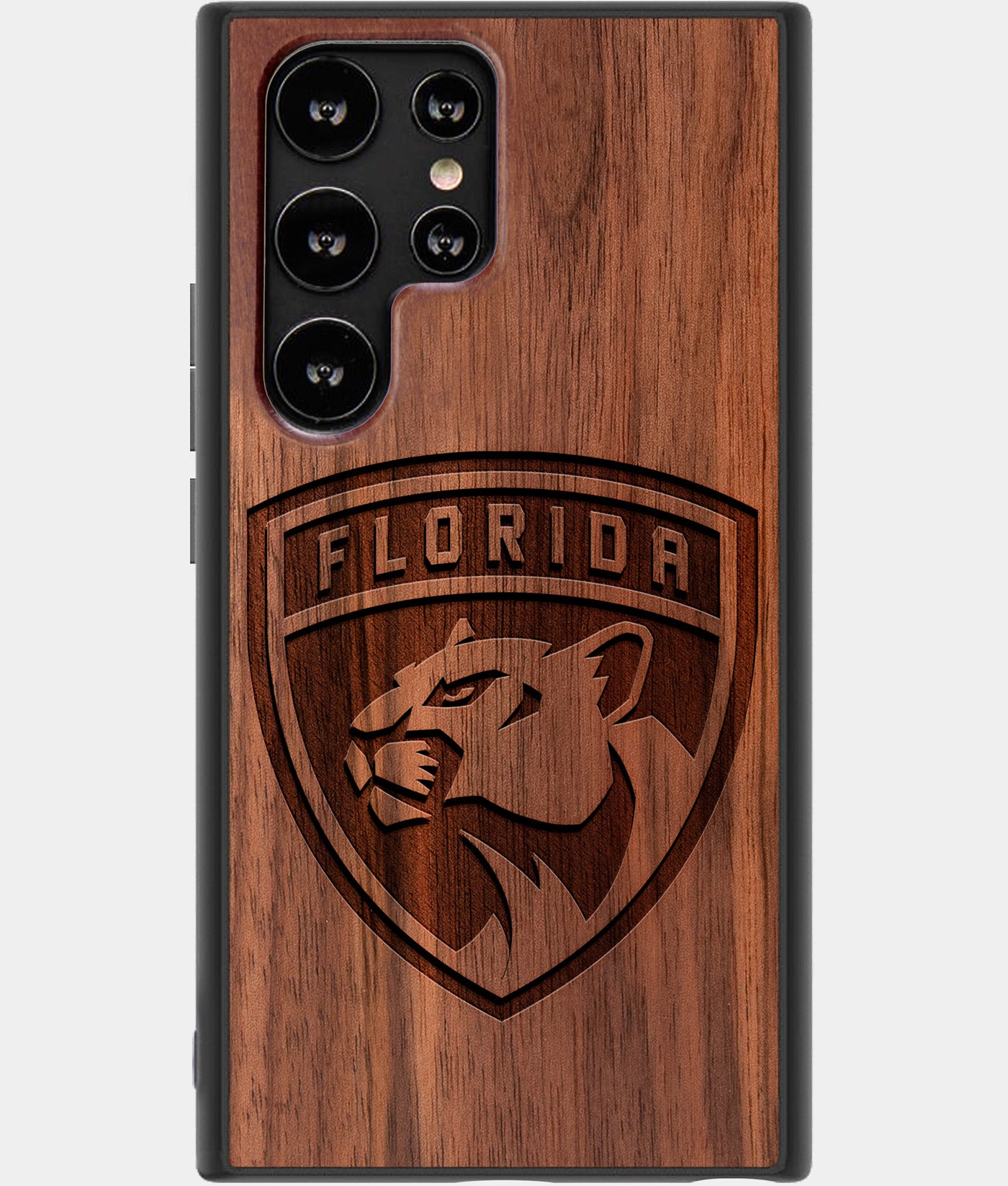 Best Wood Florida Panthers Samsung Galaxy S23 Ultra Case - Custom Engraved Cover - Engraved In Nature