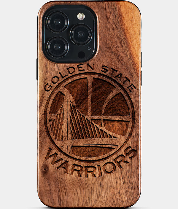 Custom Golden State Warriors iPhone 15/15 Pro/15 Pro Max/15 Plus Case - Wood Warriors Cover - Eco-friendly Golden State Warriors iPhone 15 Case - Carved Wood Custom Golden State Warriors Gift For Him - Monogrammed Personalized iPhone 15 Cover By Engraved In Nature