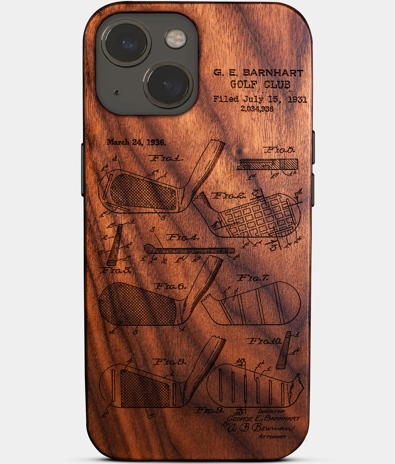 Custom Golf iPhone 16 Cases Golf Club Personalized Golf Gifts For Men 2025 Best Golf Birthday Gifts Best Country Club Gifts Carved Wood Unusual Golf Gift For Him Monogrammed iPhone 16 Covers