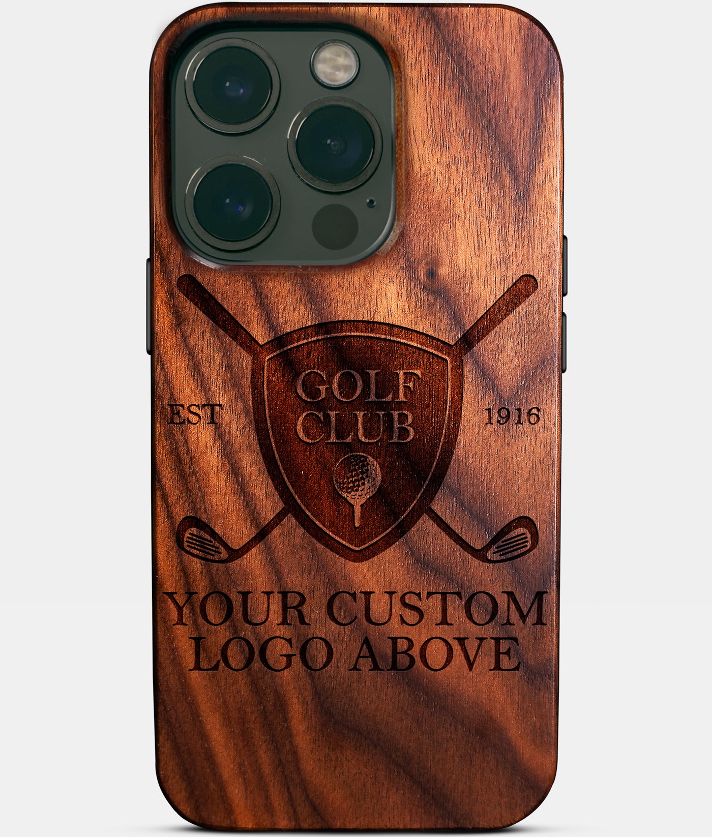 Company Golf Gifts - Tournament Gifts, Custom Country Club Accessories, Golf iPhone 16 Pro Cases | Golf Gifts for husband, boyfriend golfer, 2025 Christmas gifts for golfer Personalized Golf Gifts For Men - Carved Wood Custom Golf Gift For Him - Monogrammed Unusual Golf iPhone 16 Pro Covers