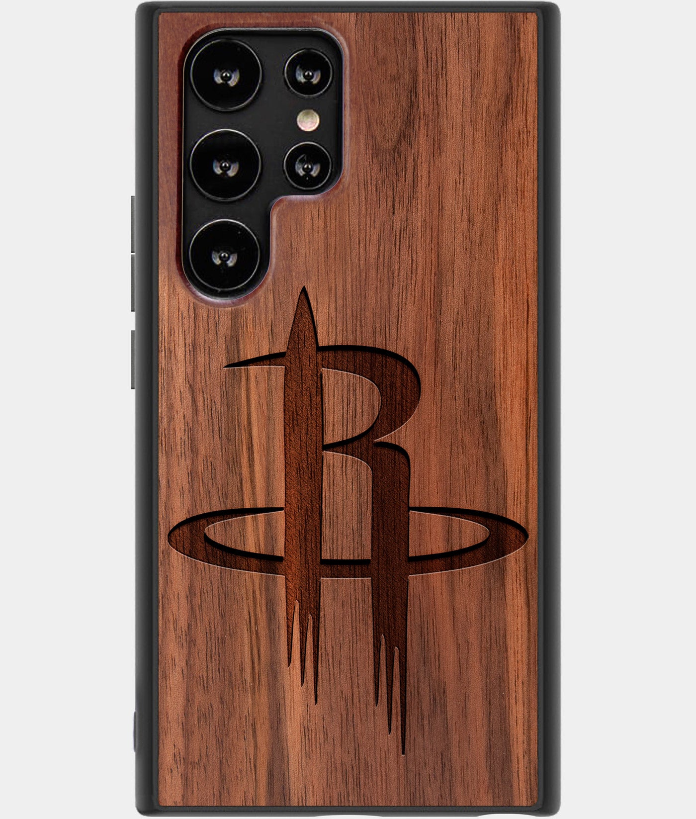 Best Wood Houston Rockets Samsung Galaxy S23 Ultra Case - Custom Engraved Cover - Engraved In Nature