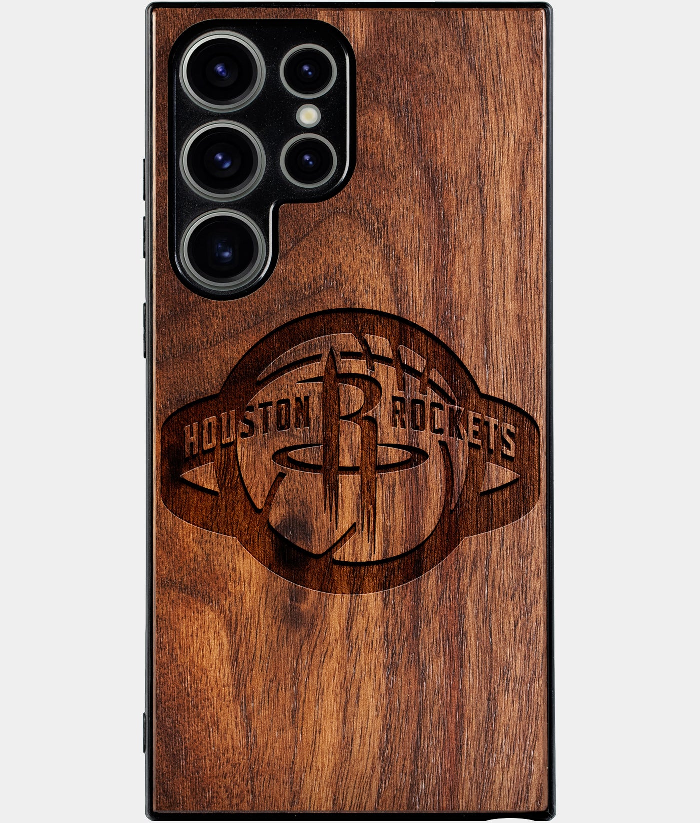 Best Wood Houston Rockets Samsung Galaxy S24 Ultra Case - Custom Engraved Cover - Engraved In Nature