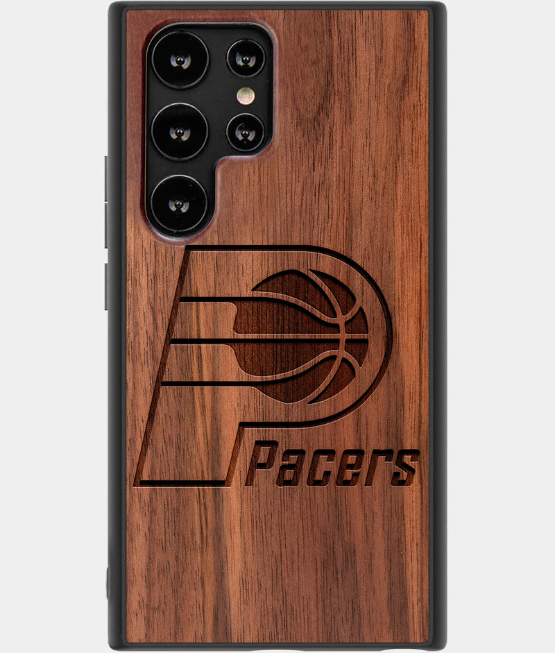 Best Wood Indiana Pacers Samsung Galaxy S22 Ultra Case - Custom Engraved Cover - Engraved In Nature