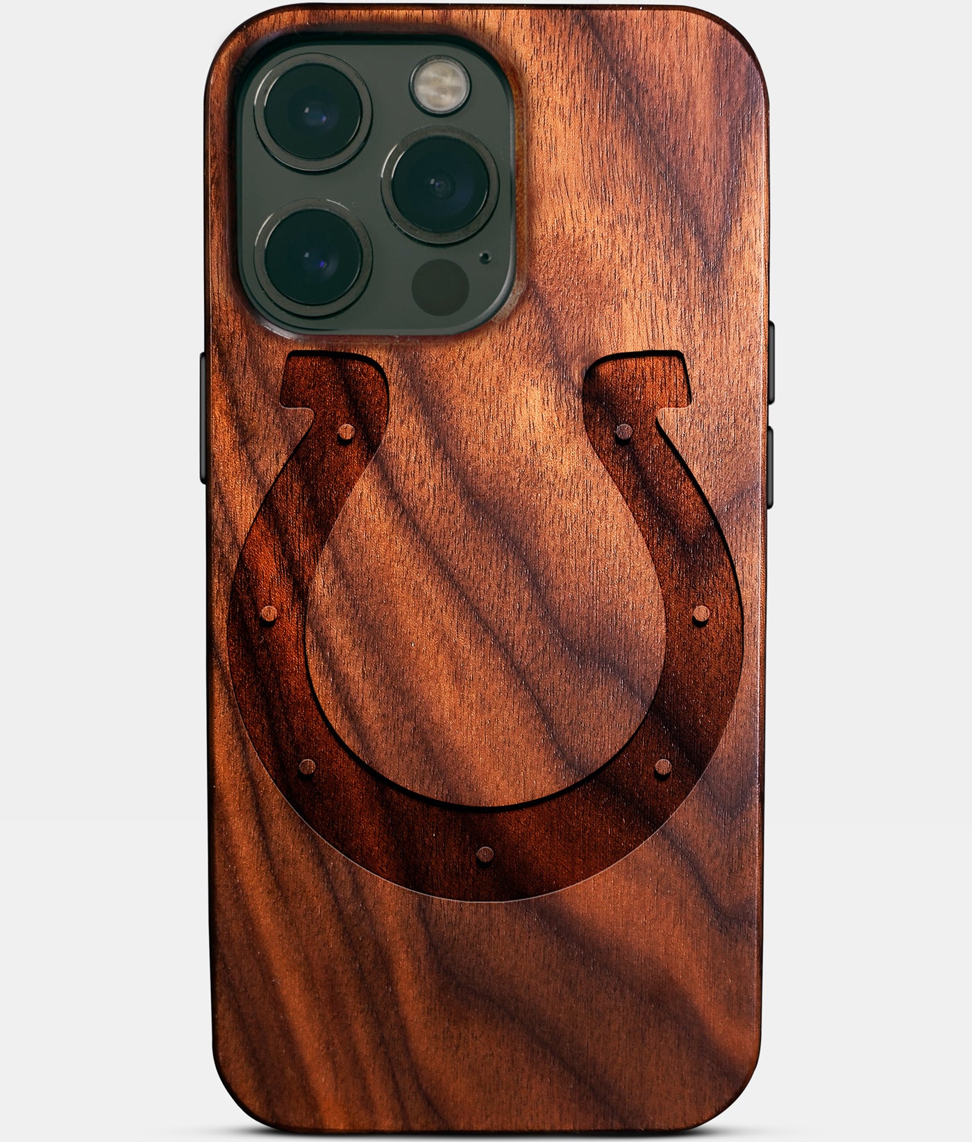 Custom Indianapolis Colts iPhone 14/14 Pro/14 Pro Max/14 Plus Case - Wood Colts Cover - Eco-friendly Indianapolis Colts iPhone 14 Case - Carved Wood Custom Indianapolis Colts Gift For Him - Monogrammed Personalized iPhone 14 Cover By Engraved In Nature
