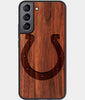 Best Walnut Wood Indianapolis Colts Galaxy S21 FE Case - Custom Engraved Cover - Engraved In Nature