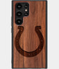 Best Wood Indianapolis Colts Samsung Galaxy S23 Ultra Case - Custom Engraved Cover - Engraved In Nature