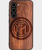 Best Wood Inter Milan FC Samsung Galaxy S24 Plus Case - Custom Engraved Cover - Engraved In Nature