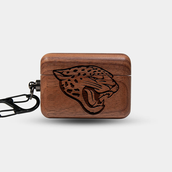 Custom Jacksonville Jaguars AirPods Cases | AirPods | AirPods Pro | AirPods Pro 2 Case - Carved Wood Jaguars AirPods Cover - Eco-friendly Jacksonville Jaguars AirPods Case - Custom Jacksonville Jaguars Gift For Him - Monogrammed Personalized AirPods Cover By Engraved In Nature