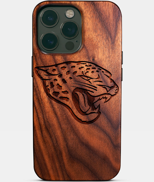 Custom Jacksonville Jaguars iPhone 14/14 Pro/14 Pro Max/14 Plus Case - Wood Jaguars Cover - Eco-friendly Jacksonville Jaguars iPhone 14 Case - Carved Wood Custom Jacksonville Jaguars Gift For Him - Monogrammed Personalized iPhone 14 Cover By Engraved In Nature