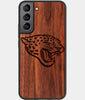 Best Wood Jacksonville Jaguars Samsung Galaxy S22 Plus Case - Custom Engraved Cover - Engraved In Nature