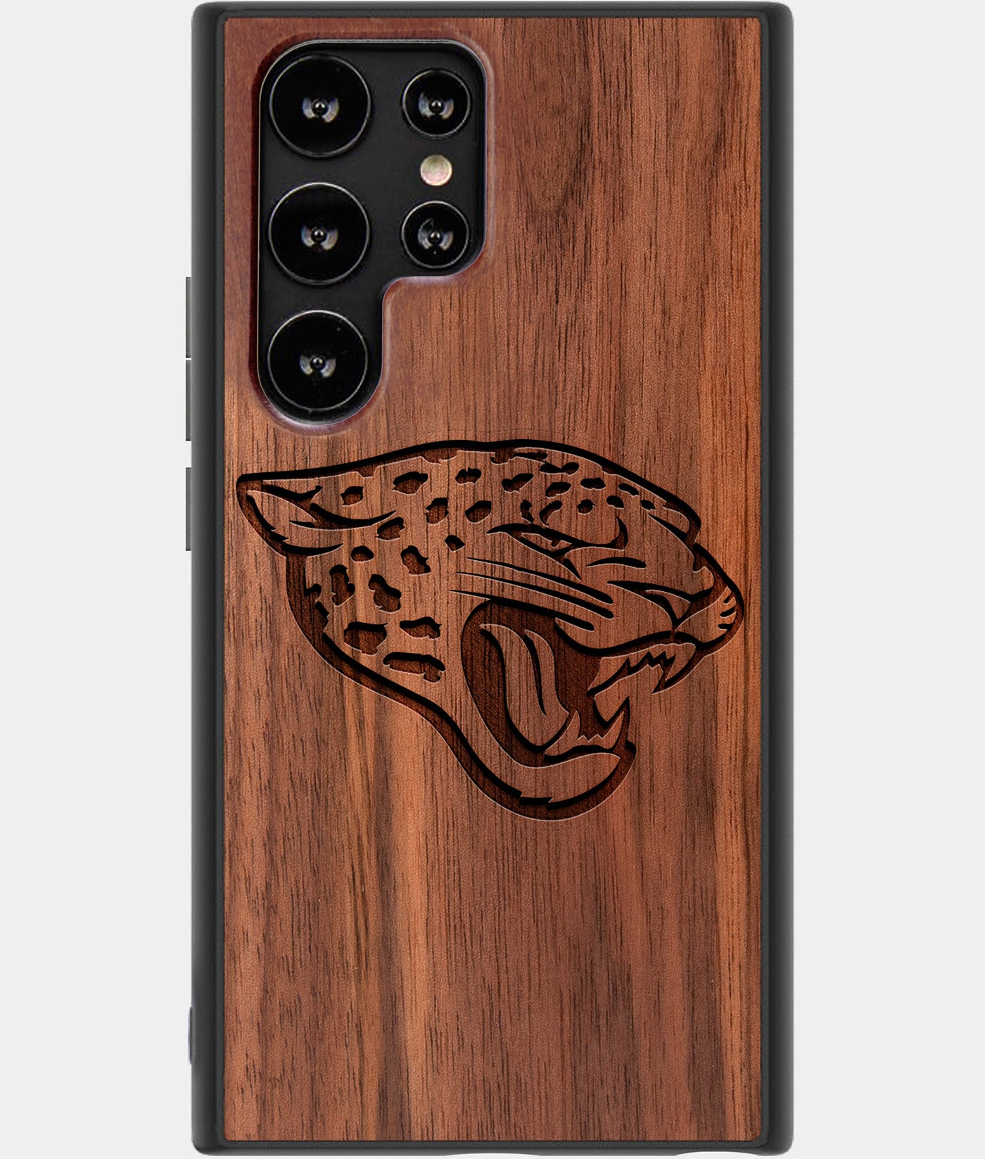 Best Wood Jacksonville Jaguars Samsung Galaxy S22 Ultra Case - Custom Engraved Cover - Engraved In Nature