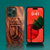 Custom Juventus Club iPhone 14/14 Pro/14 Pro Max/14 Plus Case - Carved Wood Juventus Club Cover