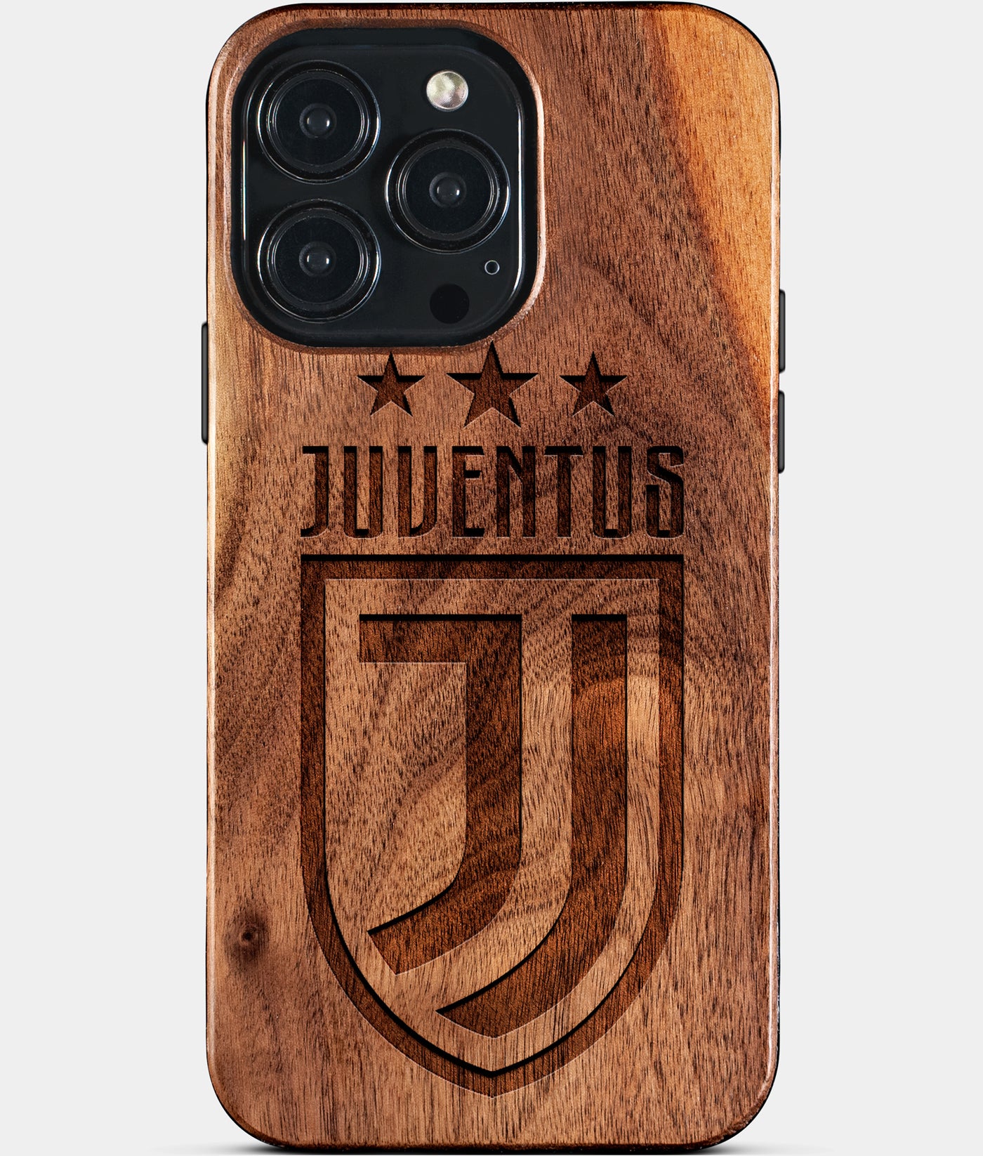 Custom Juventus Club iPhone 15/15 Pro/15 Pro Max/15 Plus Case - Wood Juventus Club Cover - Eco-friendly Juventus FC iPhone 15 Case - Carved Wood Custom Juventus FC Gift For Him - Monogrammed Personalized iPhone 15 Cover By Engraved In Nature