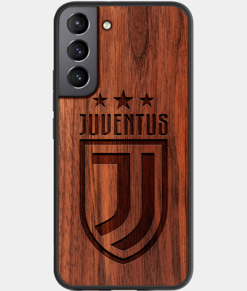 Best Wood Juventus Club Samsung Galaxy S22 Plus Case - Custom Engraved Cover - Engraved In Nature