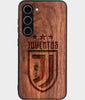 Best Wood Juventus Club Samsung Galaxy S24 Plus Case - Custom Engraved Cover - Engraved In Nature