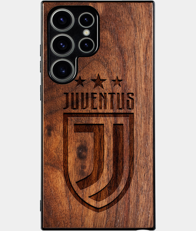 Best Wood Juventus Club Samsung Galaxy S24 Ultra Case - Custom Engraved Cover - Engraved In Nature