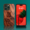 Custom Kansas City Royals iPhone 14/14 Pro/14 Pro Max/14 Plus Case - Carved Wood KC Royals Cover