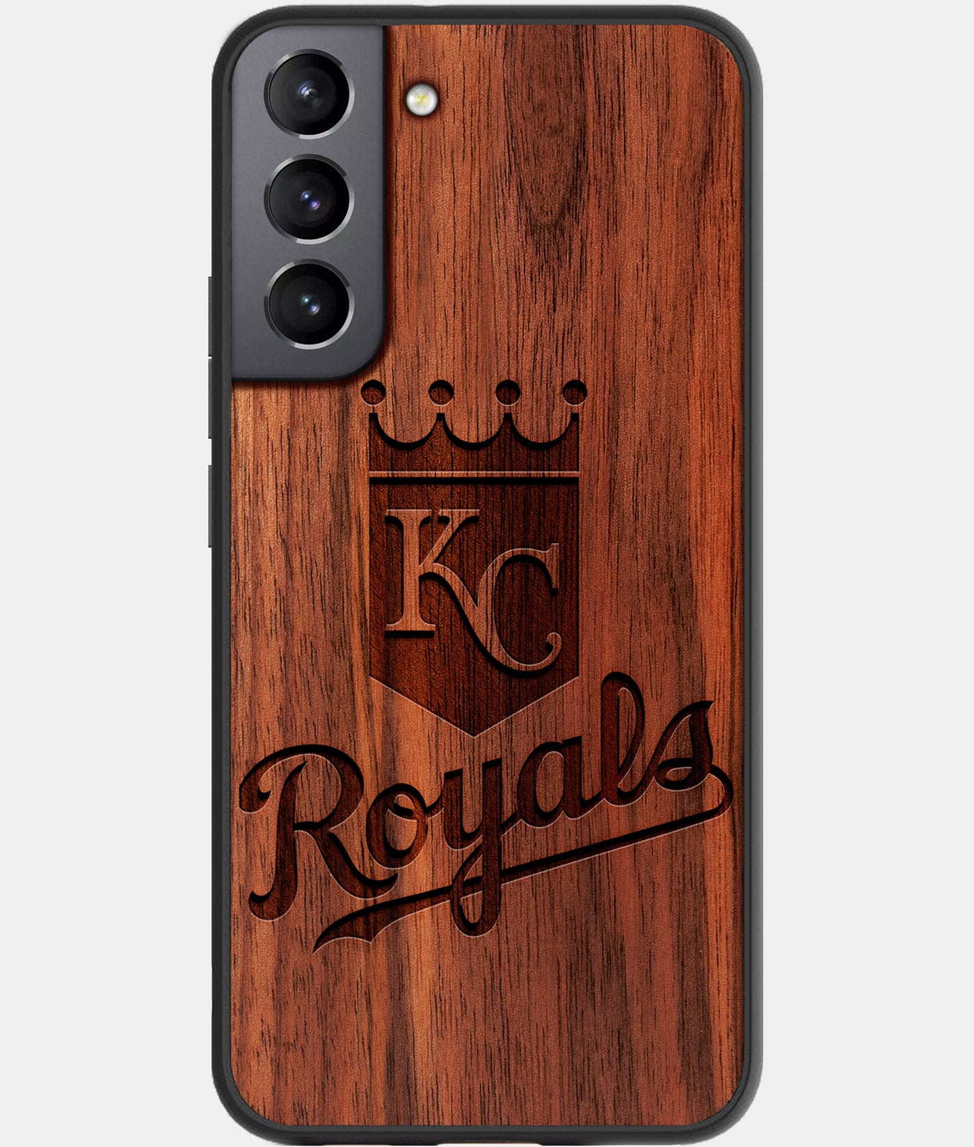 Best Wood Kansas City Royals Samsung Galaxy S22 Plus Case - Custom Engraved Cover - Engraved In Nature