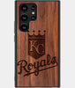 Best Wood Kansas City Royals Samsung Galaxy S22 Ultra Case - Custom Engraved Cover - Engraved In Nature