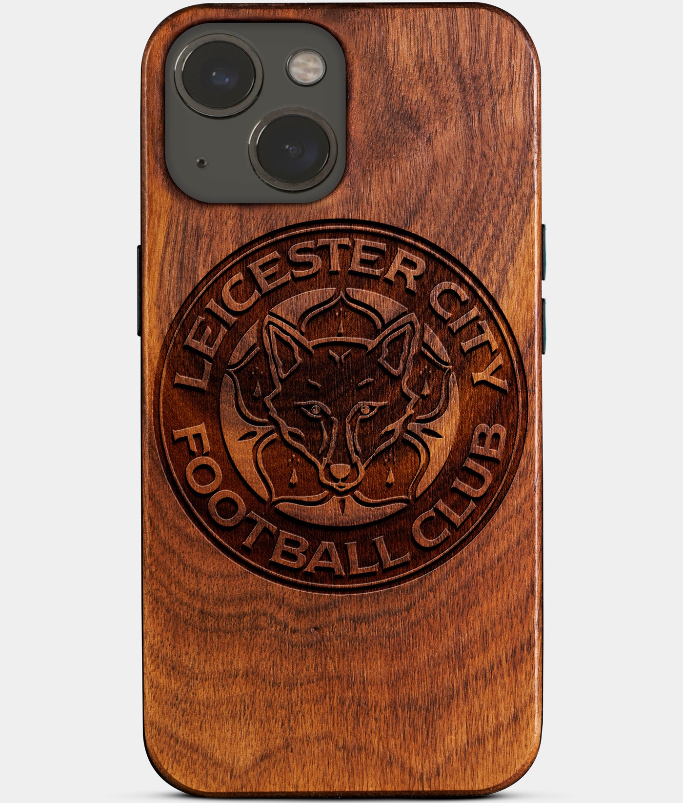 Custom Leicester City FC iPhone 14 Cases - Leicester City FC Personalized iPhone 14 Cover - England Football Club Leicester City FC Gifts For Men 2022 Best Leicester City FC Christmas Gifts Wood Unique Leicester City FC Gift For Him Monogrammed