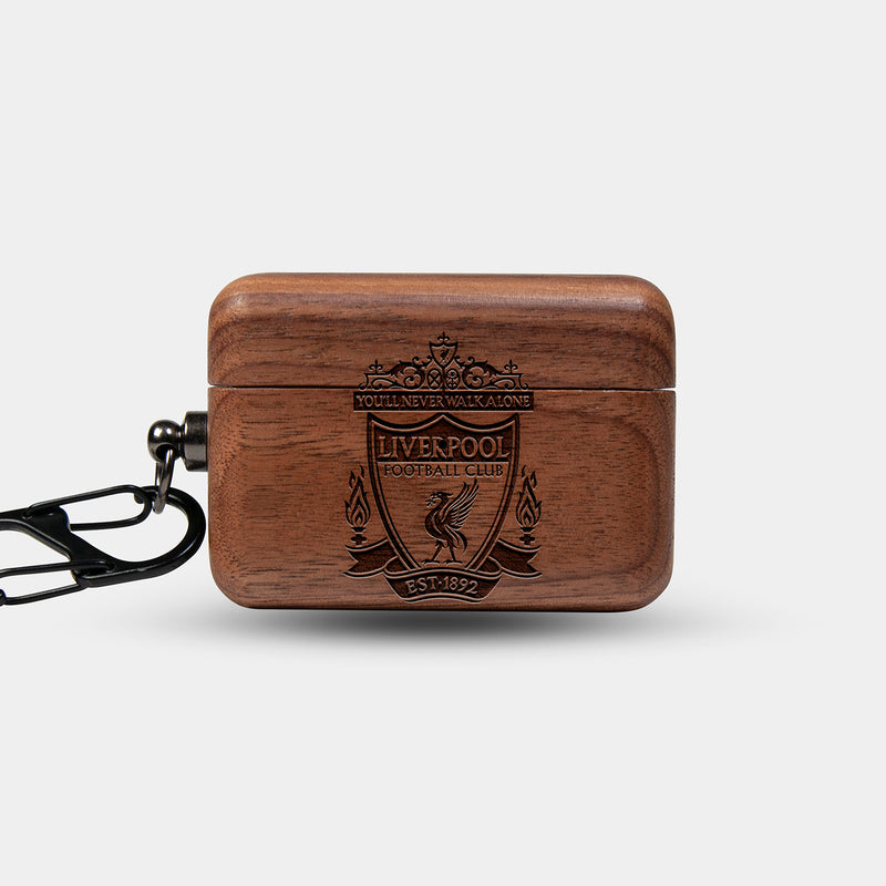 Custom Liverpool F.C. AirPods Cases | AirPods | AirPods Pro | AirPods Pro 2 Case - Carved Wood Liverpool FC AirPods Cover - Eco-friendly Liverpool FC AirPods Case - Custom Liverpool FC Gift For Him - Monogrammed Personalized AirPods Cover By Engraved In Nature