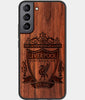 Best Wood Liverpool F.C. Samsung Galaxy S22 Case - Custom Engraved Cover - Engraved In Nature