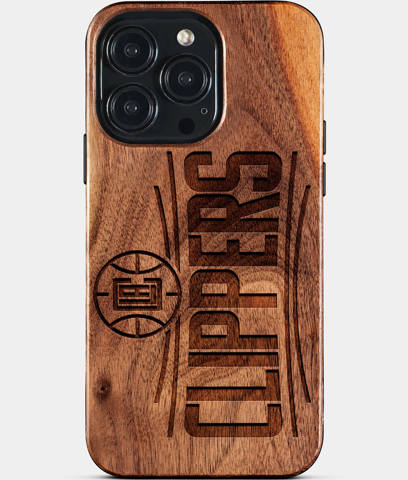 Custom Los Angeles Clippers iPhone 15/15 Pro/15 Pro Max/15 Plus Case - Wood Clippers Cover - Eco-friendly Los Angeles Clippers iPhone 15 Case - Carved Wood Custom Los Angeles Clippers Gift For Him - Monogrammed Personalized iPhone 15 Cover By Engraved In Nature