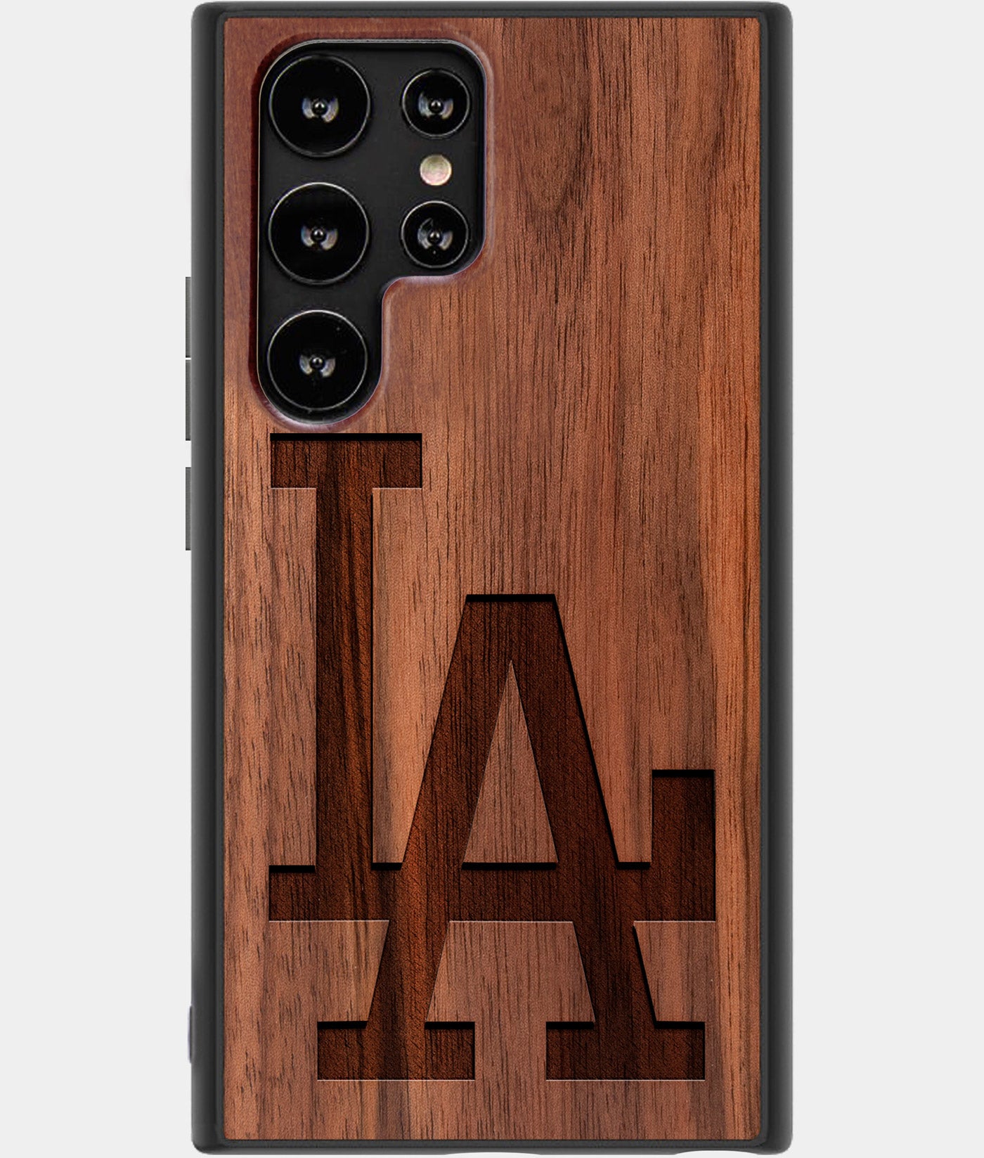 Best Wood Los Angeles Dodgers Samsung Galaxy S22 Ultra Case - Custom Engraved Cover - CoverClassic - Engraved In Nature