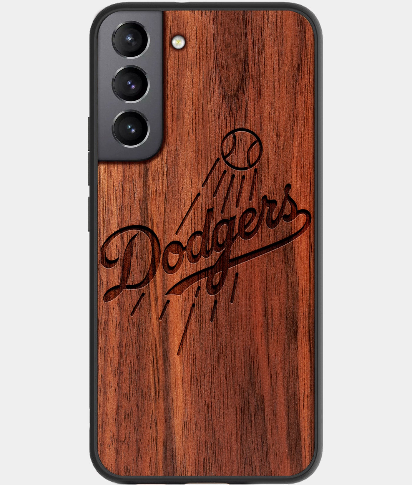 Best Wood Los Angeles Dodgers Samsung Galaxy S22 Case - Custom Engraved Cover - Engraved In Nature