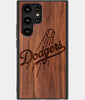 Best Wood Los Angeles Dodgers Samsung Galaxy S23 Ultra Case - Custom Engraved Cover - Engraved In Nature