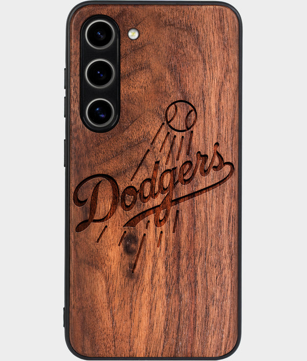 Best Wood Los Angeles Dodgers Galaxy S24 Case - Custom Engraved Cover - Engraved In Nature