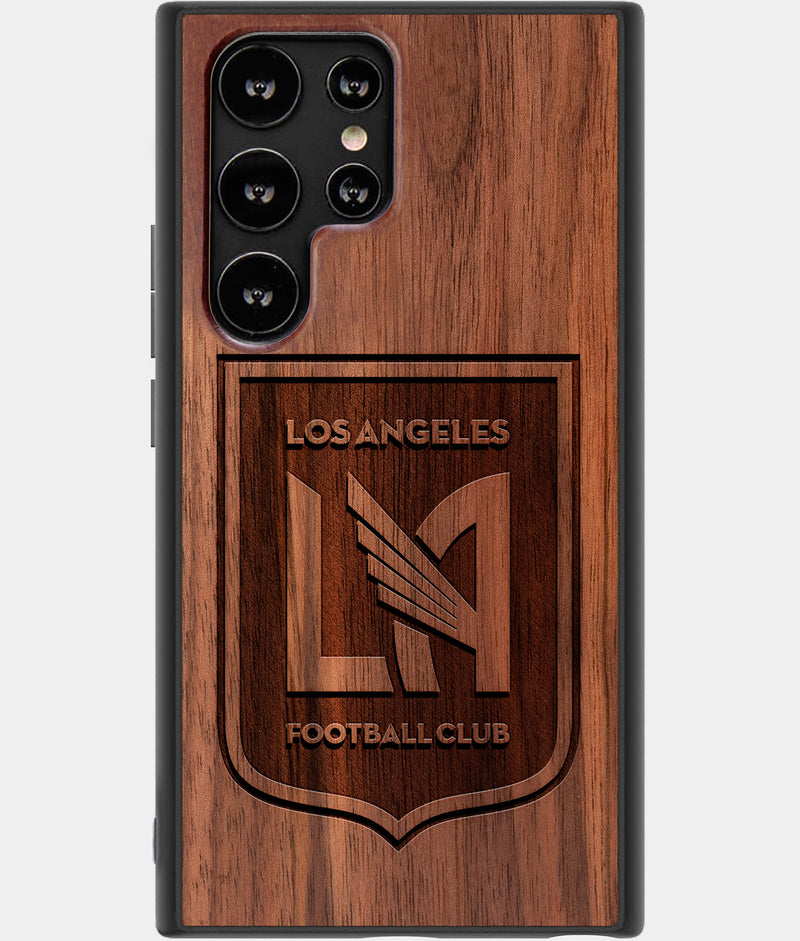 Best Wood Los Angeles FC Samsung Galaxy S22 Ultra Case - Custom Engraved Cover - Engraved In Nature