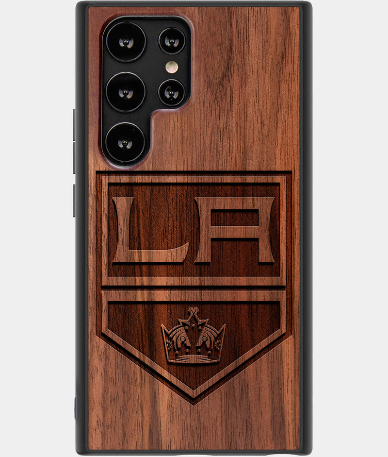 Best Wood Los Angeles Kings Samsung Galaxy S22 Ultra Case - Custom Engraved Cover - Engraved In Nature