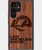 Best Wood Los Angeles Rams Samsung Galaxy S22 Ultra Case - Custom Engraved Cover - Engraved In Nature