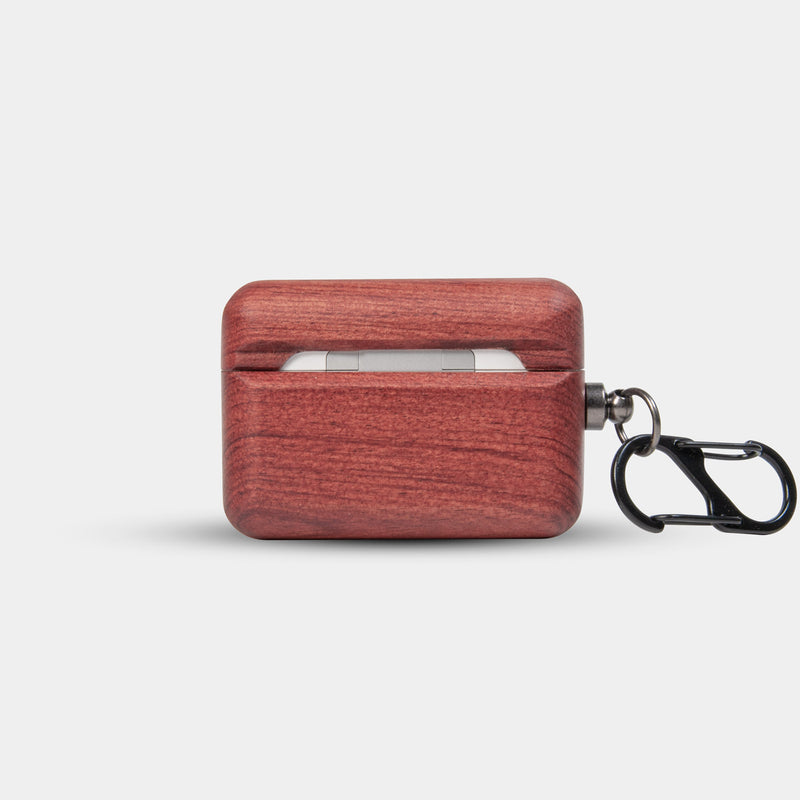 Best Custom Mahogany Wood AirPods Pro Case Covers - Engraved In Nature