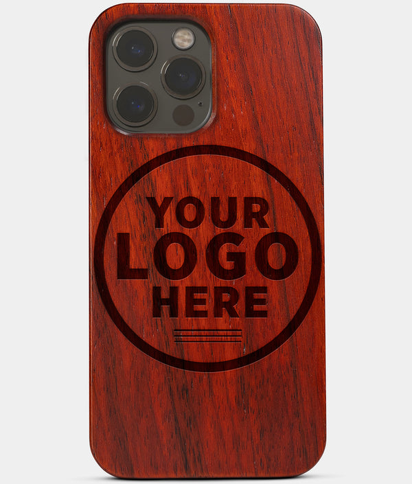 Best Custom Mahogany Wood iPhone 13 Pro Case | MagSafe iPhone 13 Pro Cover - Engraved In Nature
