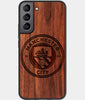 Best Wood Manchester City F.C. Samsung Galaxy S23 Plus Case - Custom Engraved Cover - Engraved In Nature