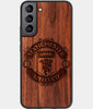 Best Wood Manchester United F.C. Samsung Galaxy S23 Plus Case - Custom Engraved Cover - Engraved In Nature