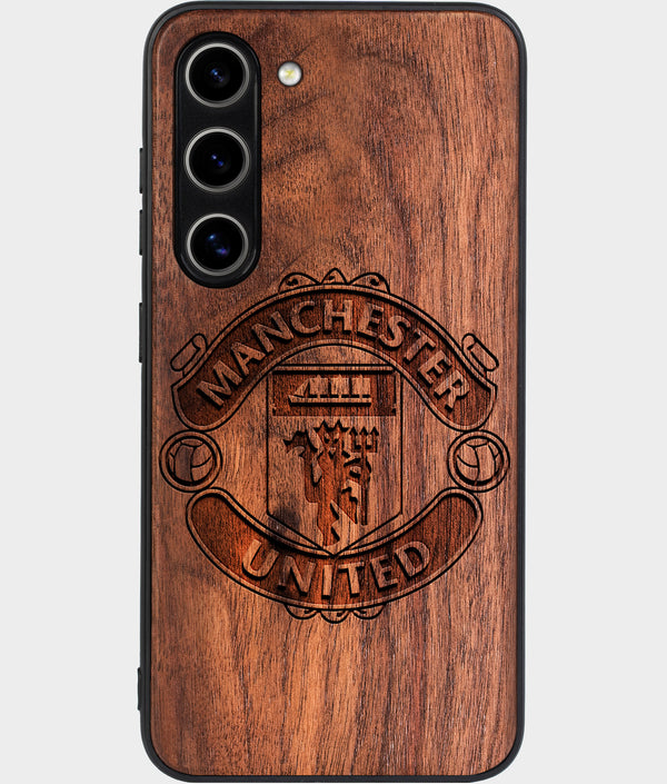 Best Wood Manchester United F.C. Galaxy S24 Case - Custom Engraved Cover - Engraved In Nature