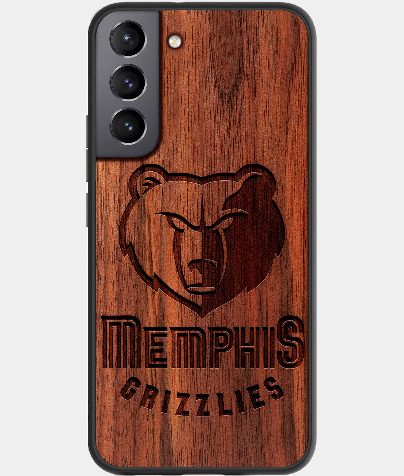 Best Wood Memphis Grizzlies Galaxy S22 Case - Custom Engraved Cover - Engraved In Nature