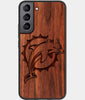 Best Wood Miami Dolphins Samsung Galaxy S23 Plus Case - Custom Engraved Cover - Engraved In Nature