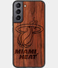 Best Wood Miami Heat Samsung Galaxy S23 Case - Custom Engraved Cover - Engraved In Nature