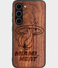Best Wood Miami Heat Samsung Galaxy S24 Case - Custom Engraved Cover - Engraved In Nature