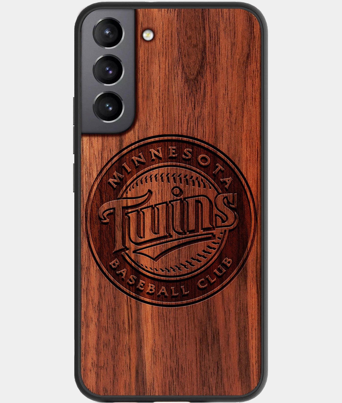 Best Wood Minnesota Twins Galaxy S22 Case - Custom Engraved Cover - Engraved In Nature
