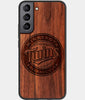 Best Wood Minnesota Twins Samsung Galaxy S23 Plus Case - Custom Engraved Cover - Engraved In Nature