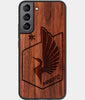 Best Wood Minnesota United FC Samsung Galaxy S22 Case - Custom Engraved Cover - Engraved In Nature