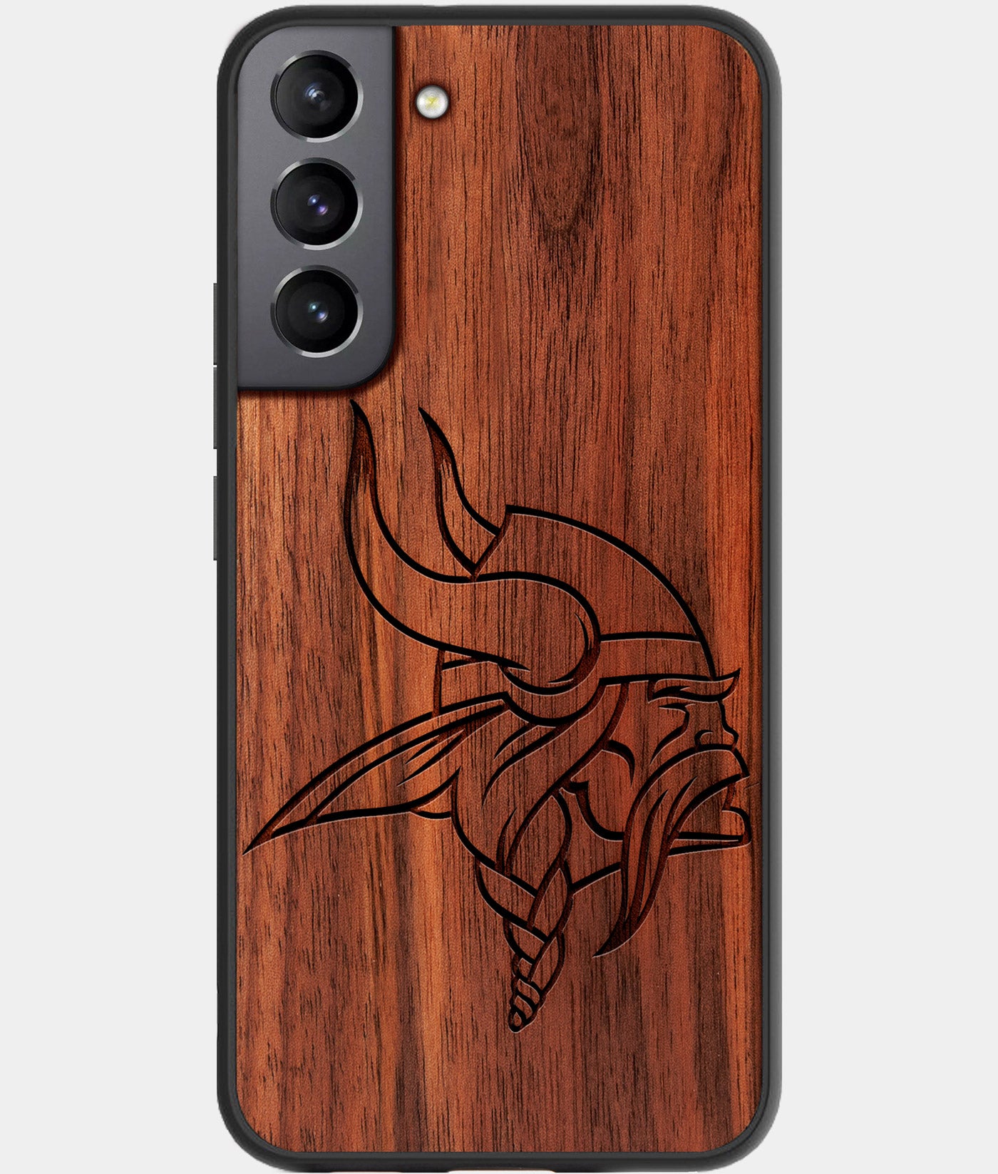 Best Wood Minnesota Vikings Samsung Galaxy S22 Plus Case - Custom Engraved Cover - Engraved In Nature